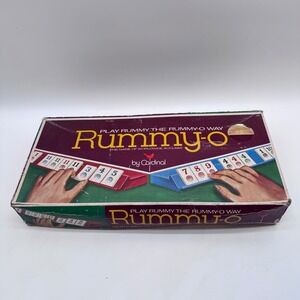 Vintage Cardinal Rummy-O Tile Game Multi Color Strategy Board Game with Racks
